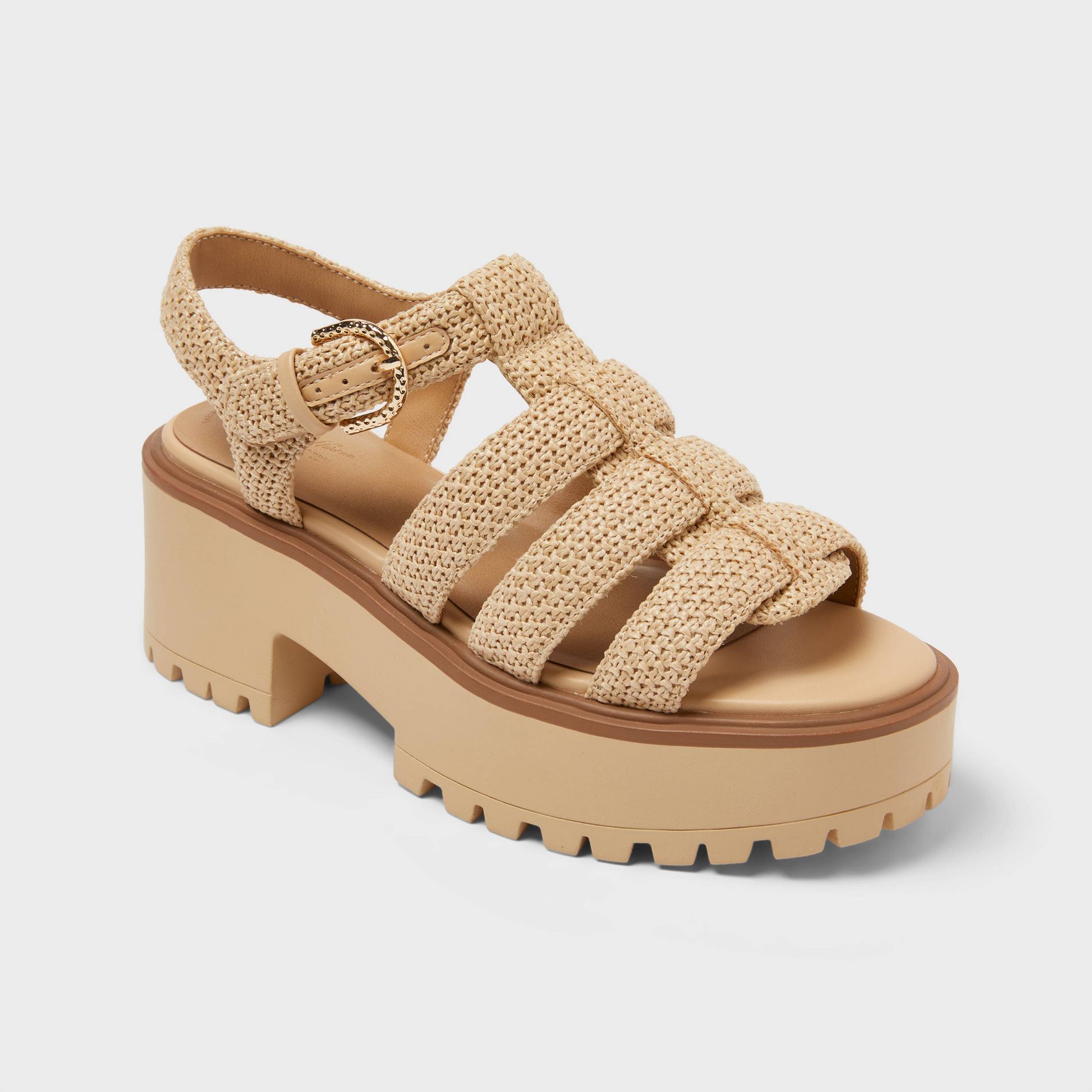 Women’s Lucille Heels with Memory Foam Insole - Universal Thread™ Natural