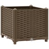 vidaXL Raised Bed 15.7"x15.7"x15" Polypropylene - 2 of 4