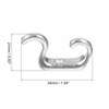 Unique Bargains Zinc Alloy Double Prong Retro Hanging Towel Backpack Clothes Scarf Keys Hat Mini Small Hooks - 2 of 4