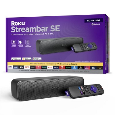 Roku Streambar SE 2-in-1 TV Soundbar with Built-in Streaming, Premium Speakers, & Enhanced Speech Clarity