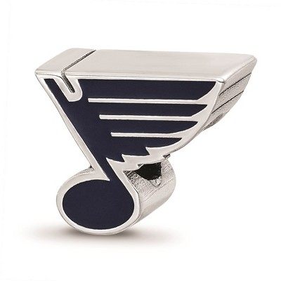 Black Bow Jewelry Sterling Silver St. Louis Blues NHL Bead Charm