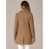 INSPIRE CHIC Women's Regular Fit Notched Lapel Long Sleeve Buttoned Classic Coat - 4 of 4