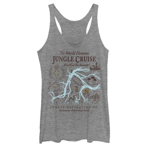 Women's Jungle Cruise Excursion Map Racerback Tank Top - image 1 of 4