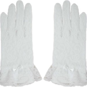 Dress Up America White Lace Glove for Kids - 1 of 3