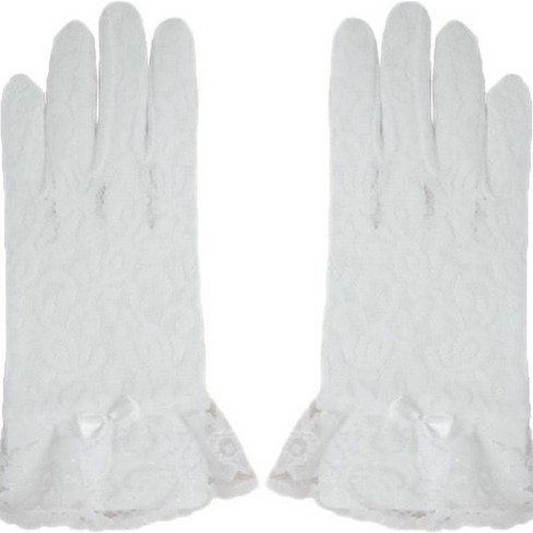 Dress Up America White Lace Glove For Kids Target