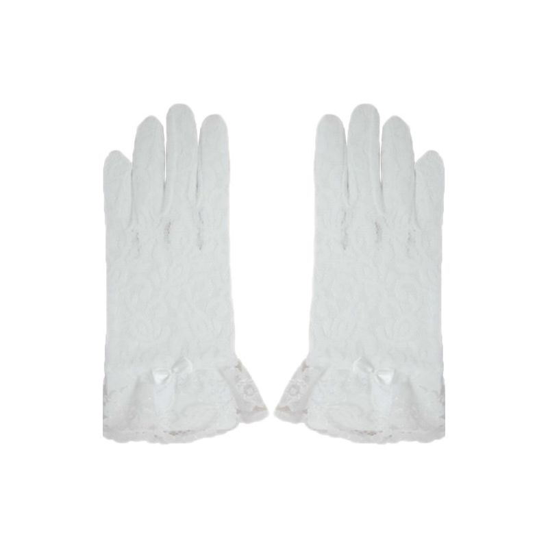 Dress Up America White Lace Glove for Kids, 1 of 4