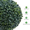 2 Pack Artificial Topiary Ball Tree, 35 Inch Faux Potted Boxwood Topiary Plant, Fake Shrubs Tree in Pot for Front Door Home Balcony Backyard - 3 of 4