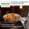Itopfox Professional 5-Layer Stainless Steel Cookware Set, 14-Piece Induction Compatible Pots and Pans, Oven Safe, PFOA, PTFE & PFOS Free - 4 of 4