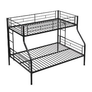 TiramisuBest Durable Metal Bunk Bed in Sleek Black - A Stylish and Reliable Choice - 1 of 4