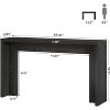 Tribesigns 55.12" Farmhouse Console Table, Narrow Wooden Sofa Table For Entryway, Hallway, Living Room, Foyer - 3 of 4