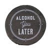 3.75 In Happy Hour Coaster Set Alcohol Bar Coasters - 3 of 4