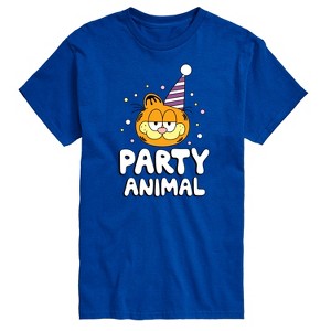 Men's - Garfield - Garfield Party Animal Short Sleeve Graphic T-Shirt - 1 of 4