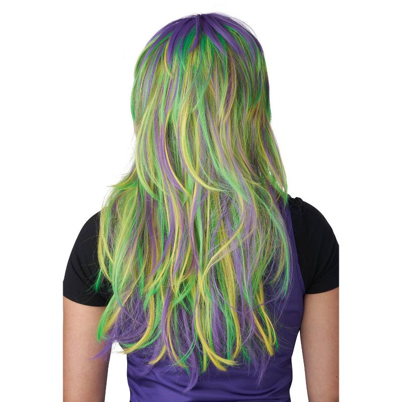 California Costumes Mardi Gras Party Girl Adult Wig, 3 of 4