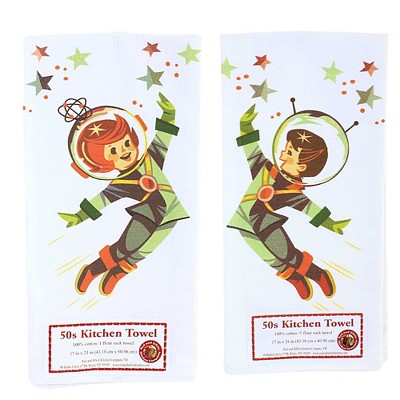 24.0 Inch Vintage Space Cadets Set / 2 100% Cotton Judy Outer Elroy ...