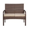 WestinTrends 4-Piece Outdoor Patio Modern Sofa Conversation Set - 2 of 3