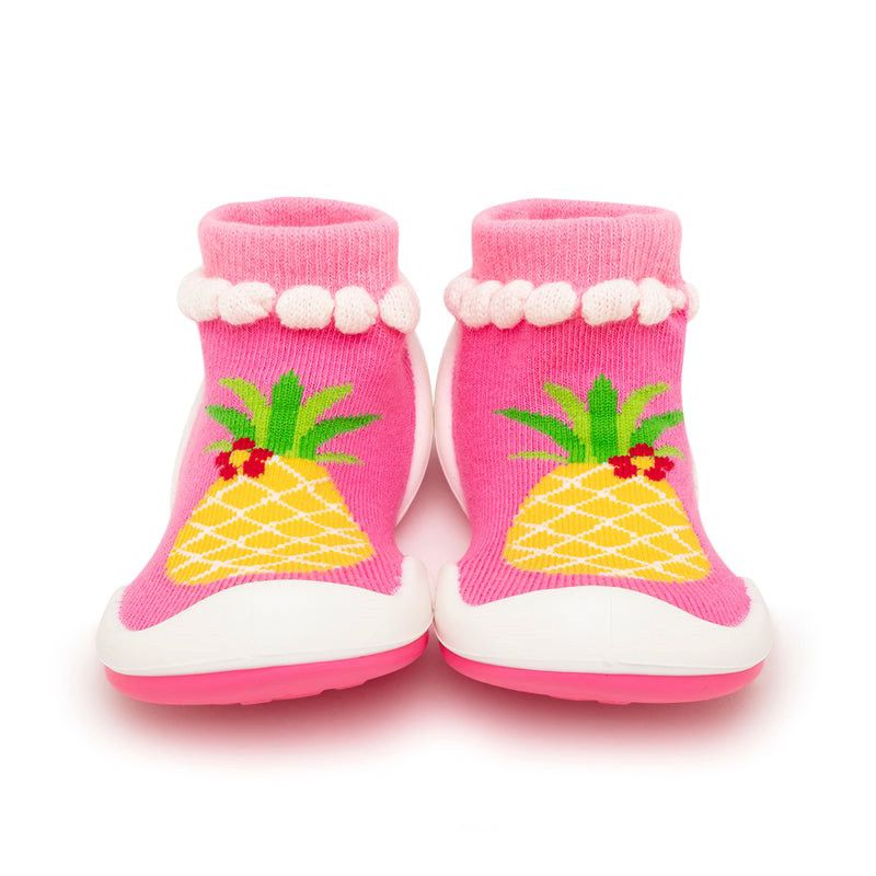 Komuello Baby Girl First Walk Sock Shoes Pineapple, 2 of 10