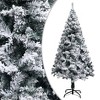 Aghana Digitals 70.9in Pre-Lit Flocked Artificial Christmas Tree with Warm White LED Lights, UV - 2 of 4