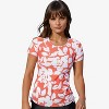 Calypsa Women's Plus Size UPF 50+ Short Sleeve Adele Swim Top - 3 of 4