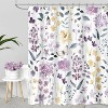 LunaLulinlk Floral Fabric Shower Curtain - 4 of 4