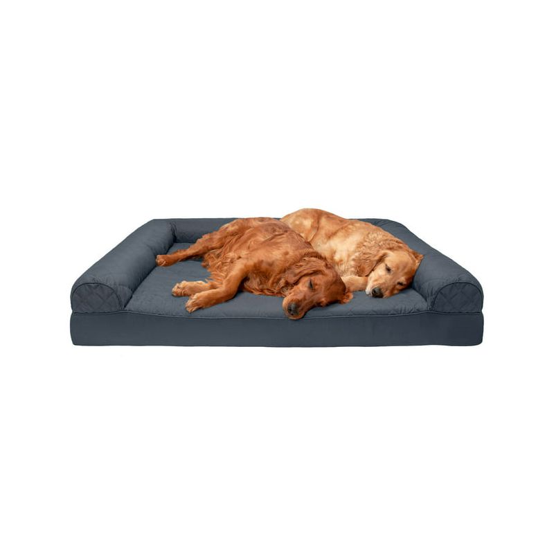 FurHaven Quilted Orthopedic Sofa Pet Bed for Dogs & Cats, 1 of 8