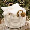 Colonial Mills Candy Cane Basket - Red/Green 16"x16"x10" - 3 of 4