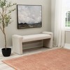 Linon Linn Upholstered Bench Tan - 2 of 4