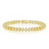 Links of Italy Sterling Silver 6mm Barrel CZ Chain  - Available Sizes: 20  , 22  , 24  Inches - 3 of 4