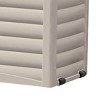 Suncast DB8300 83 Gallon Outdoor Resin Storage Chest Deck Box with Handles, Wheels, and Lid for Patio, Garden, or Pool for All Weather, Mocha/Taupe - image 4 of 4