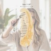Unique Bargains Floral Half Round Hair Comb 1 Pc - 2 of 4