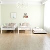 NicBex Twin over Twin Bunk Bed Metal Bed Frame with Trundle, Ladder and Full Length Guardrail, Space Saving, No Box Spring Required - 2 of 4