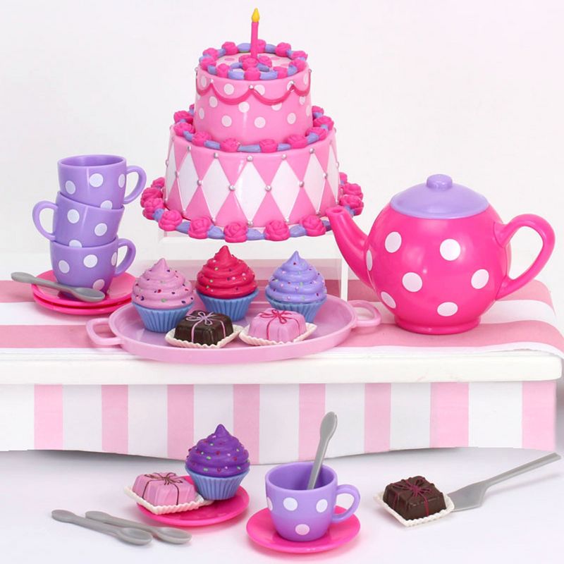 Sophia’s 64 Piece Dessert Tea Party Set for 18'' Dolls, Pink, 3 of 6