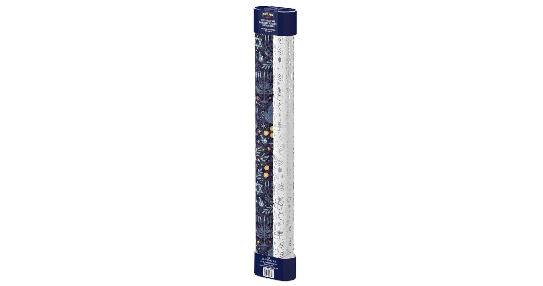 Double-Sided Hanukkah Double Sided Wrapping Paper, 2 Rolls, 180 Sq. Ft. Total