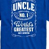 Men's - Instant Message - Uncle Worlds Greatest Short Sleeve Graphic T-Shirt - 2 of 4