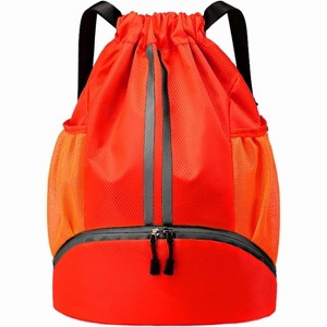 Drawstring Sports Backpack with Shoe and Wet Pockets, Water-Resistant Gym & Swim Bag for Men and Women - 1 of 4