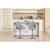 SKRAN Adjustable Swivel Barstools Set of 2 with Chrome Footrest,with Velvet Modern Sleek Design for Dining Room, Bar - 2 of 4