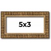 PosterPalooza | Photo Size Textured Gold Picture Frame - UV Acrylic, Foam Board Backing, Hanging Hardware - 3 of 4