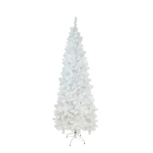 Northlight 7.5' Prelit Artificial Christmas Tree White Winston Pine - Warm White LED Lights - 1 of 3