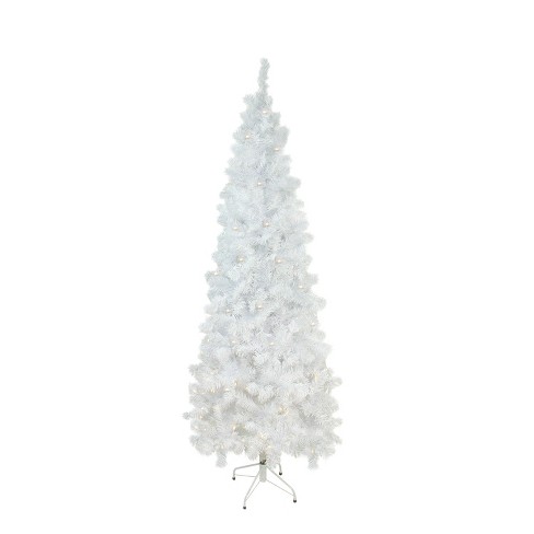 Northlight 7.5' Prelit Artificial Christmas Tree White Winston Pine - Warm White LED Lights - image 1 of 3