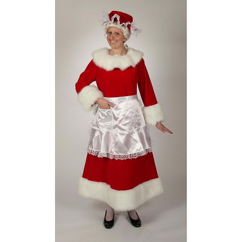 Halco Womens Mrs. Claus Regal Velvet Dress Costume - X Large - Red : Target