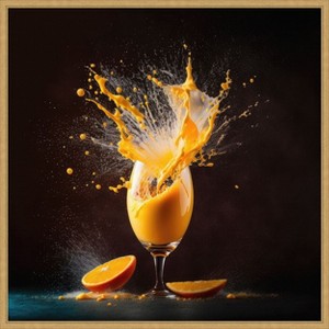 Amanti Art Mimosa Splash by Jake Fouracre Canvas Wall Art Print Framed - 1 of 4