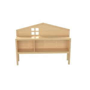 DOMETOUR Headboard Storage Cabinet for Full-size Montessori Floor Bed Natural,Freely collocation - 1 of 4