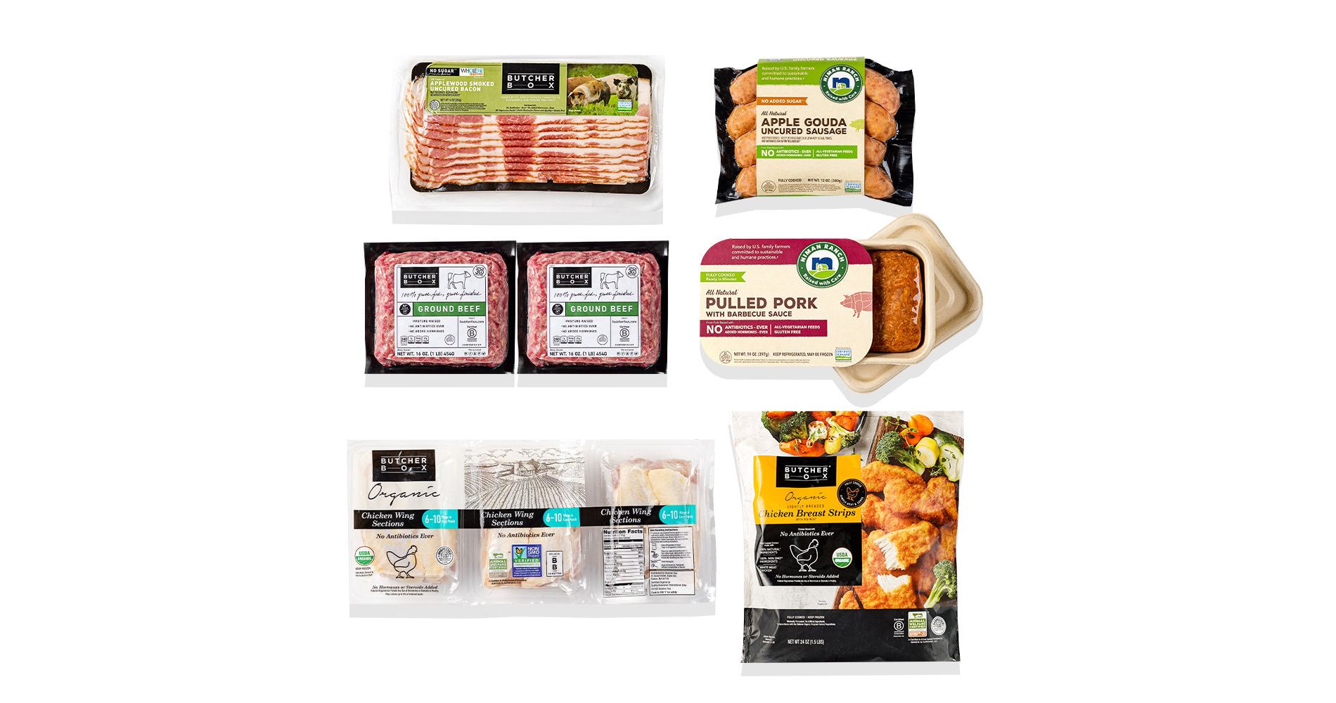 ButcherBox - Big Game Beef, Chicken, Pork Variety Box - Frozen - 8.75 lbs