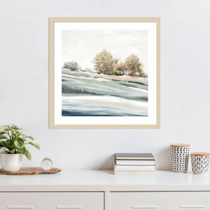 Amanti Art Blue Still Trees by Jacob Q Framed Wall Art Print - 1 of 4