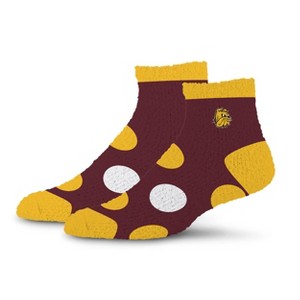NCAA Minnesota Duluth Bulldogs Big Dot Fuzzy Sleep Soft Socks - 1 of 3