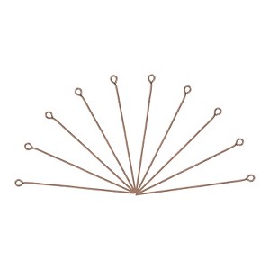 Unique Bargains DIY Craft Necklaces Bracelets Earrings Jewelry Making Iron 21 Gauge Eye Pins 200 Pcs - 1 of 4