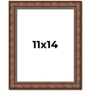 PosterPalooza | 11x14 Modern Bamboo Picture Frame, UV Acrylic, 5 Finishes - 1 of 4