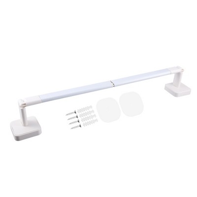 Unique Bargains Wall Mounted Towel Shoe Rack Organizer for Bathroom Kitchen No Drill 1 Set