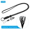 Unique Bargains Necklace Keychain Cord Metal Clasp Hook Ring Strap for Keys Whistle ID Card Badge Holder 3 Pcs - 3 of 4