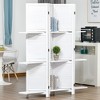 NicBex 4-Panel Room Divider Modern 5.6FT Folding Privacy Screen with Storage Shelves for Home & Office - 4 of 4