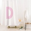 Deny Designs April Lane Art Block Monogram Shower Curtain - 2 of 3